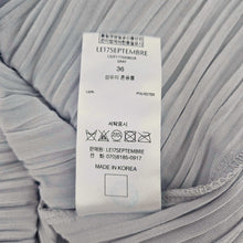 LE17SEPTEMBRE GRAY PLEATED MOCK NECK TOP WITH SCARF (36)