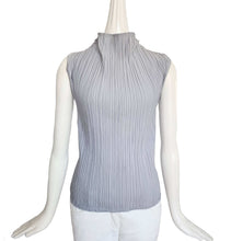 LE17SEPTEMBRE GRAY PLEATED MOCK NECK TOP WITH SCARF (36)