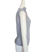 LE17SEPTEMBRE GRAY PLEATED MOCK NECK TOP WITH SCARF (36)