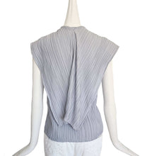 LE17SEPTEMBRE GRAY PLEATED MOCK NECK TOP WITH SCARF (36)