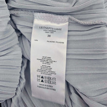 LE17SEPTEMBRE GRAY PLEATED MOCK NECK TOP WITH SCARF (36)
