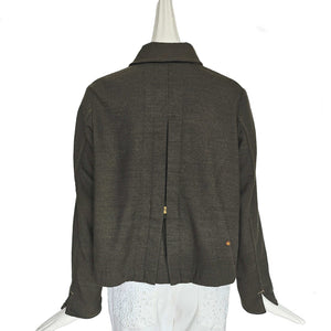 45R BROWN WOOL MILITARY JACKET (ONE SIZE)