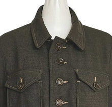 45R BROWN WOOL MILITARY JACKET (ONE SIZE)