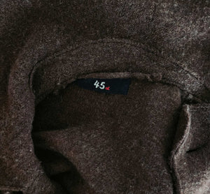 45R BROWN LONG CARDIGAN COAT (2)
