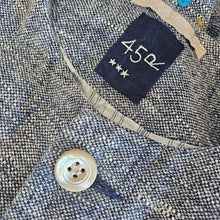 45R BLUE LINEN FLOWER EMBROIDERED JACKET (ONE SIZE)