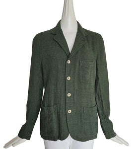 45R GREEN LINEN JACKET