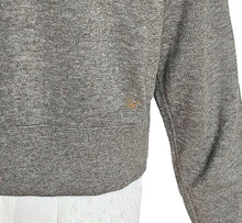 45R GREY RIBBON TRIMMED CARDIGAN (ONE SIZE)