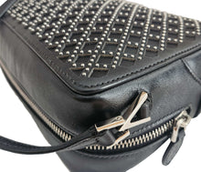 ALAIA BLACK STUDDED LEATHER CROSSBODY BAG
