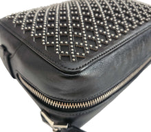 ALAIA BLACK STUDDED LEATHER CROSSBODY BAG
