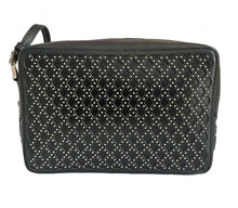 ALAIA BLACK STUDDED LEATHER CROSSBODY BAG