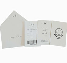 ANYA HINDMACH BEIGE CANVAS SMILEY SMALL TOTE