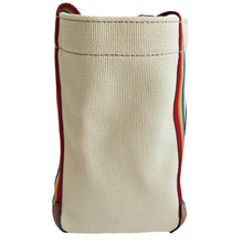 ANYA HINDMACH BEIGE CANVAS SMILEY SMALL TOTE