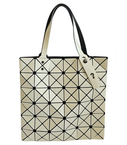 BAO BAO ISSEY MIYAKE BEIGE GLOSS TOTE