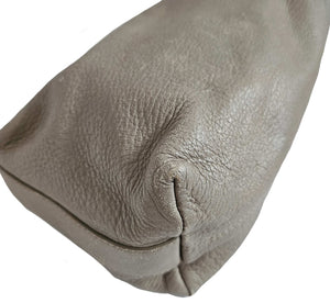 BOTTEGA VENETA BEIGE LEATHER POUCH