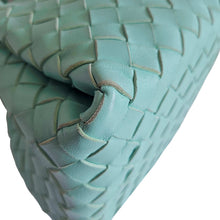 BOTTEGA VENETA GREEN OASIS LEATHER INTRECCIATO ANDIOMO PARACHUTE BAG