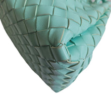 BOTTEGA VENETA GREEN OASIS LEATHER INTRECCIATO ANDIOMO PARACHUTE BAG
