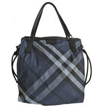 BURBERRY BLUE BUCKLEIGH NYLON TOTE BAG