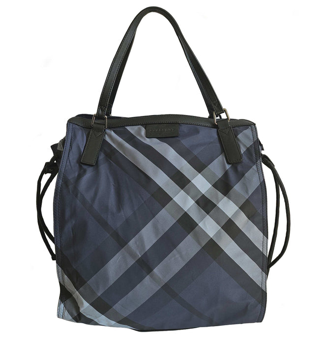 BURBERRY BLUE BUCKLEIGH NYLON TOTE BAG