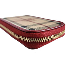 BURBERRY CHECK WALLET WITH CHAIN