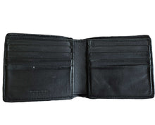 BOTTEGA VENETA BLACK/BROWN INTRECCIATO BI-FOLD MEN WALLET