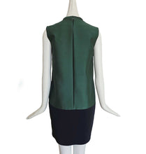 CELINE GREEN/BLOCK COLORBLOCK DRESS (36)