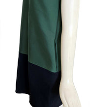 CELINE GREEN/BLOCK COLORBLOCK DRESS (36)