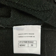 CHANEL BLACK/WHITE 22S RUNWAY CASHMERE 2 IN 1 GOLD CC BUTTON CARDIGAN (38)