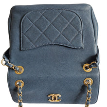 CHANEL BLUE BUSINESS AFFINITY CROSSBODY BAG