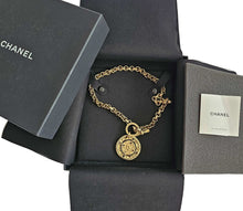 CHANEL GOLD TONE 16B MEDALLION NECKLACE