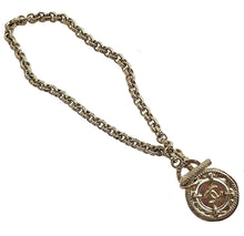 CHANEL GOLD TONE 16B MEDALLION NECKLACE