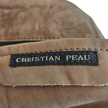 CHRISTIAN PEAU BROWN DISTRESSED LEATHER TOTE