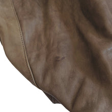 CHRISTIAN PEAU BROWN DISTRESSED LEATHER TOTE