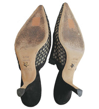 DIOR BLACK J’ADIOR MESH SLINGBACK PUMPS (38.5)