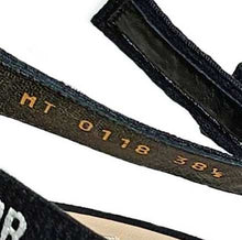 DIOR BLACK J’ADIOR MESH SLINGBACK PUMPS (38.5)