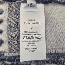 DIOR BLUE OBLIQUE CASHMERE SHAWL/WRAP
