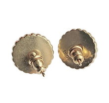 CHRISTIAN DIOR PINK GLASS PETIT CD BAROQUE STUD EARRINGS