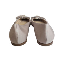 DIOR DUSTY PINK FRINGED GROSGRAIN ADIORABLE FLATS (39.5)