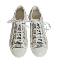 DIOR WALK’N’DIOR BEIGE/GREY EMBROIDERED SNEAKERS (39)