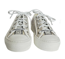 DIOR WALK’N’DIOR BEIGE/GREY EMBROIDERED SNEAKERS (39)