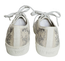 DIOR WALK’N’DIOR BEIGE/GREY EMBROIDERED SNEAKERS (39)