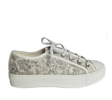 DIOR WALK’N’DIOR BEIGE/GREY EMBROIDERED SNEAKERS (39)