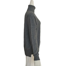 DUVETICA GRAY NIMUE TURTLENECK CASHMERE SWEATER (40)