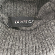 DUVETICA GRAY NIMUE TURTLENECK CASHMERE SWEATER (40)