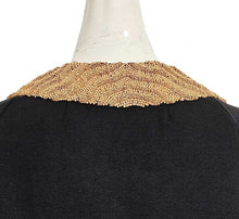 DRIES VAN NOTEN BLACK EMBELLISHED JACKET (38)