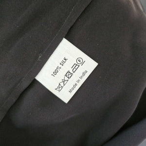 DRIES VAN NOTEN BLACK SHEER BLOUSE WITH BUTTON APPLIQUES (S)
