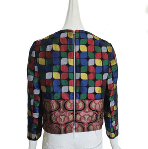 DRIES VAN NOTEN MULTI COLOR BROCADE3 TOP (36)