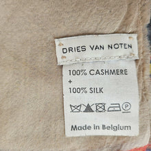 DRIES VAN NOTEN CASHMERE AND SILK MULTICOLOR LONG SCARF