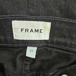 FRAME BLACK LE PIXIE PALAZZO WIDE LEG JEANS (27)