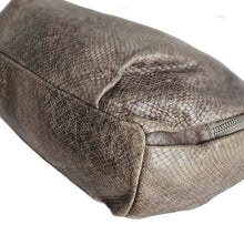 FURLA BROWN PYTHON SHOULDER BAG