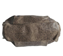 FURLA BROWN PYTHON SHOULDER BAG